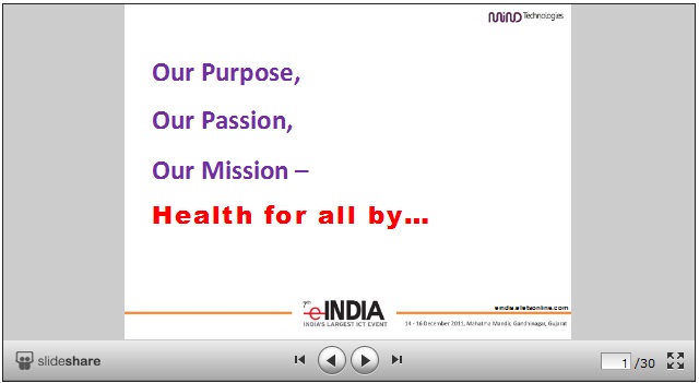 eINDIA 2011 :: Dr. Jawahar Shah, Managing  Director, Mind Technologies