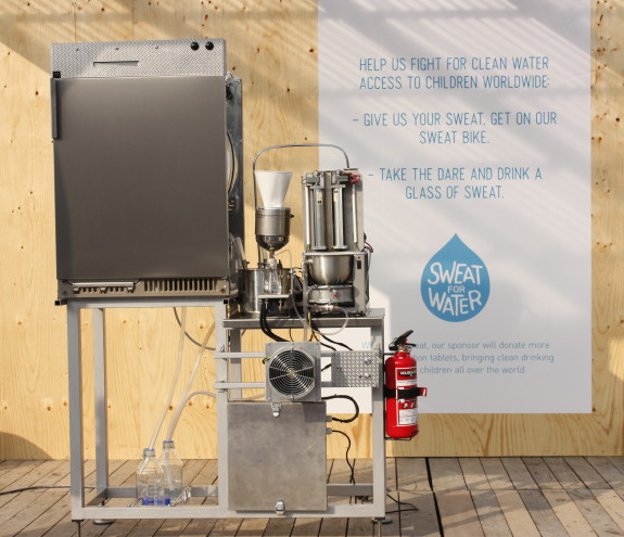 Machine turns human sweat into drinking water