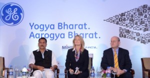 GE Healthcare to launch GE Healthcares mission to train 100,000 current and future Indian healthcare professionals across India: Shri. Rajiv Pratap Rudy, Minister of State (Independent Charge) for Skill Development and Entrepreneurship; Terri Bresenham, President & CEO, GE Healthcare India; Mr. John L. Flannery, President and Chief utive Officer