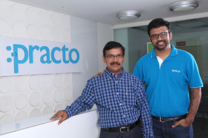 (R-L)Shashank ND, Founder & CEO, Practo with Ramesh Emani, Founder & CEO, Insta Health