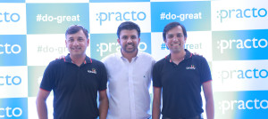 Shashank ND with Krishna Prasad, Co-Founder & CEO, Qikwell(Right)and Raghavendra Prasad, Co-Founder & CPO, Qikwell (Left)