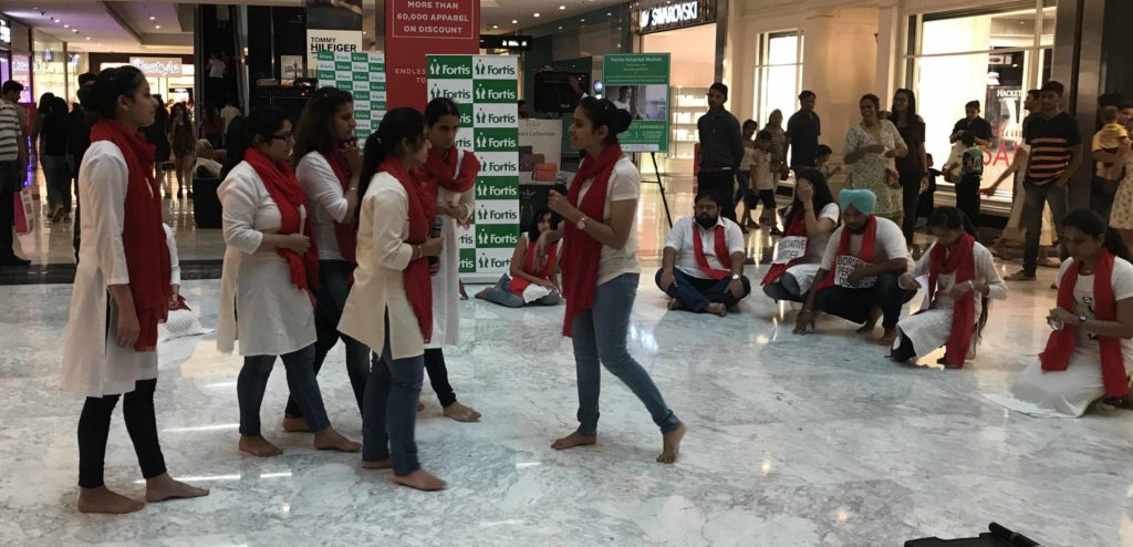 Fortis Hospital doctors enact street play to create awareness about mental health