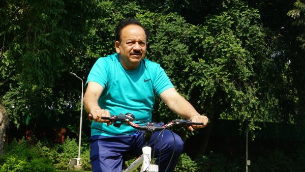 World Bicycle Day: Dr Harsh Vardhan bicycles on his first day at Ministry as Health Minister